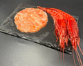 Carpaccio de Gamba Roja · Fresco de Huelva
